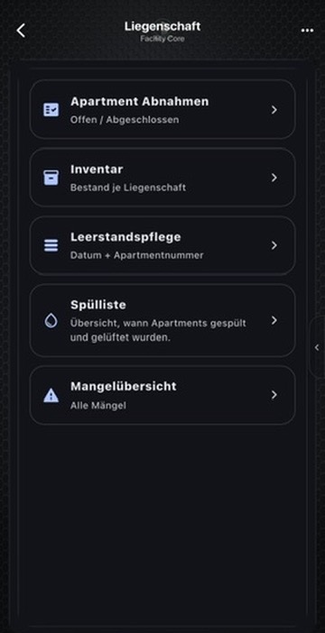 Originalansicht des Moduls Apartment und Hotelhäuser in Facility Core